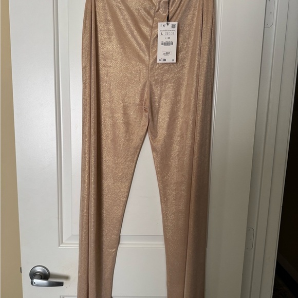 Beige Women's 2 Piece Blouse and Trouser Set - Picture 6 of 12